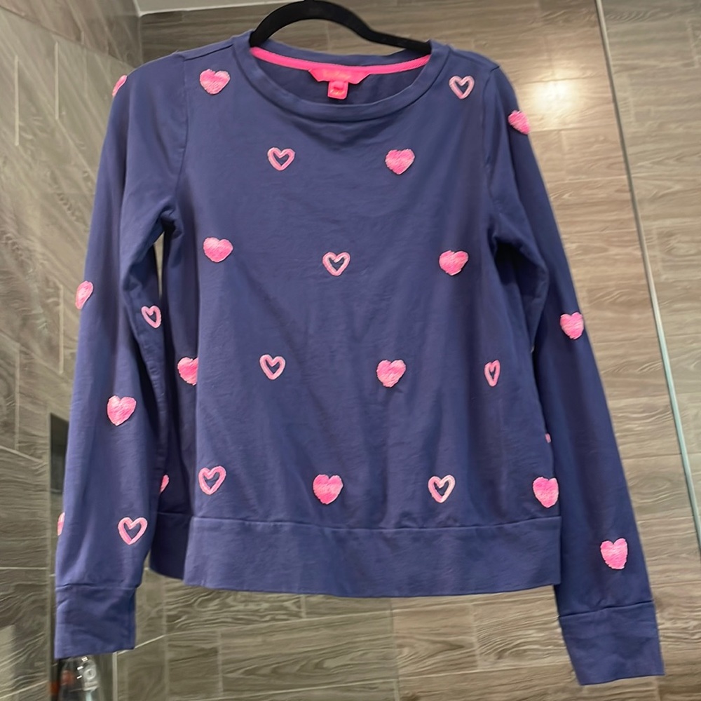 Lilly Pulitzer heart pullover